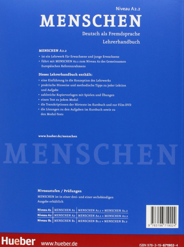 Паперова книга «Menschen A2 Paket Lehrerhandbuch A2/1 und A2/2», авторів Сюзанна Календер, Анжела Пуда - фото №1