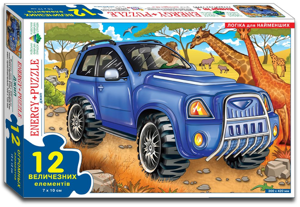  «Игра-пазл Energy Plus Джип (4820121182050)», бренда Energy plus - фото №1