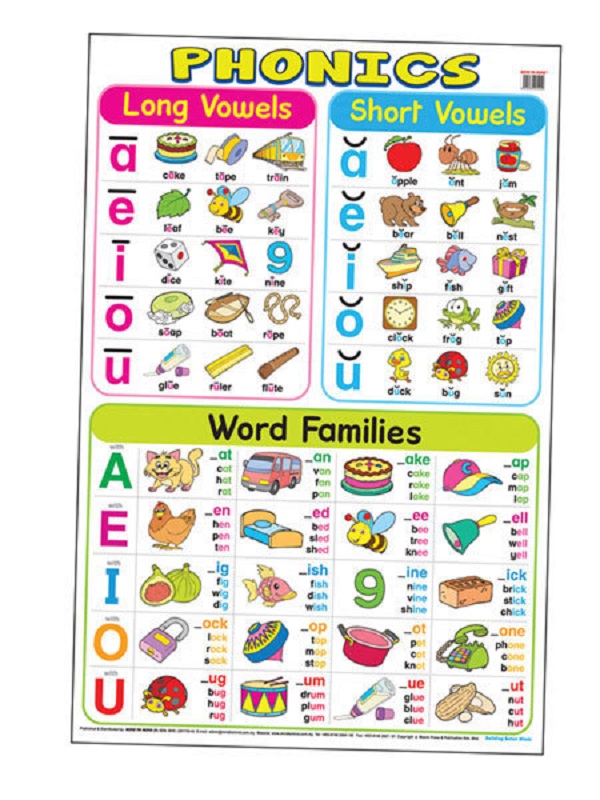 Паперова книга «Плакат Education Charts Phonics » - фото №1
