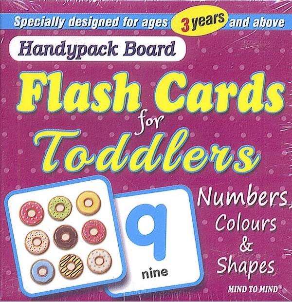 Бумажная книга «Handypack Bord Flashcards for Toodlers 3 years. Numbers,Colours & Shapes» - фото №1