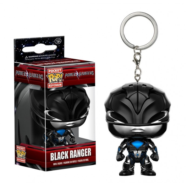 «Брелок Funko POP! Power Rangers Черный Рейнджер (FK12351)», бренда Funko Pop - фото №1