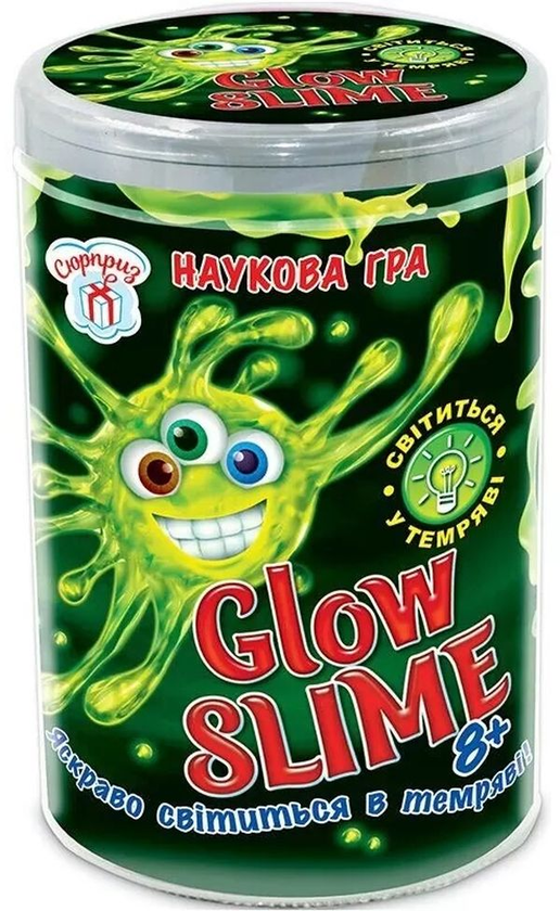  «Наукові розваги. Glow Slime (слайм, що світиться у темряві). Сюрприз», бренда Ранок - фото №1