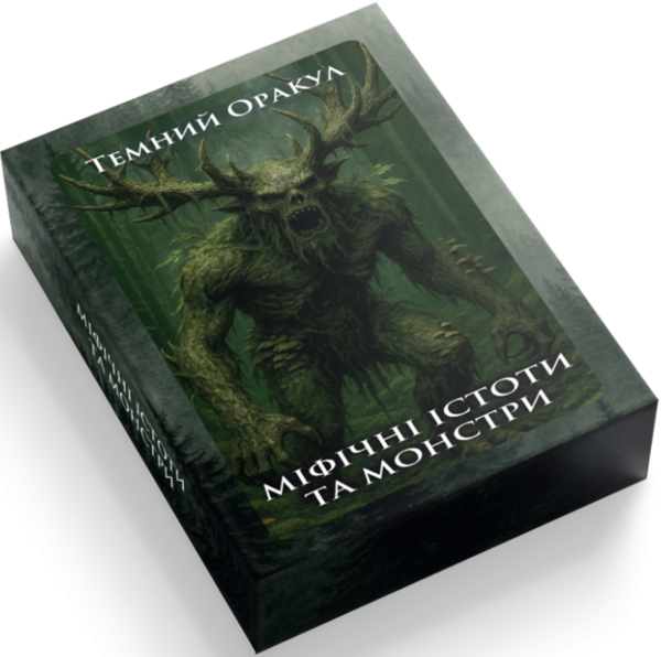 Бумажная книга «Карти Темний Оракул. Міфічні істоти та монстри» - фото №1