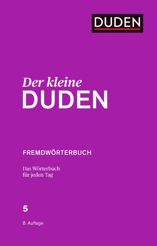 Бумажная книга «Der kleine Duden - Fremdwörter» - фото №1