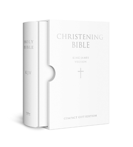 Паперова книга «HOLY BIBLE: King James Version (KJV) White Compact Christening Edition», автор Collins KJV Bibles - фото №1