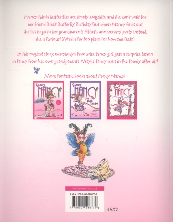 Паперова книга «Fancy Nancy and the Butterfly Birthday», автор Джейн О'Коннор - фото №1