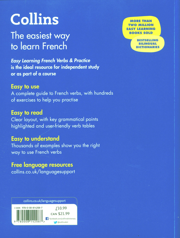 Бумажная книга «Collins Easy Learning French. Verbs and Practice 2nd Edition» - фото №1