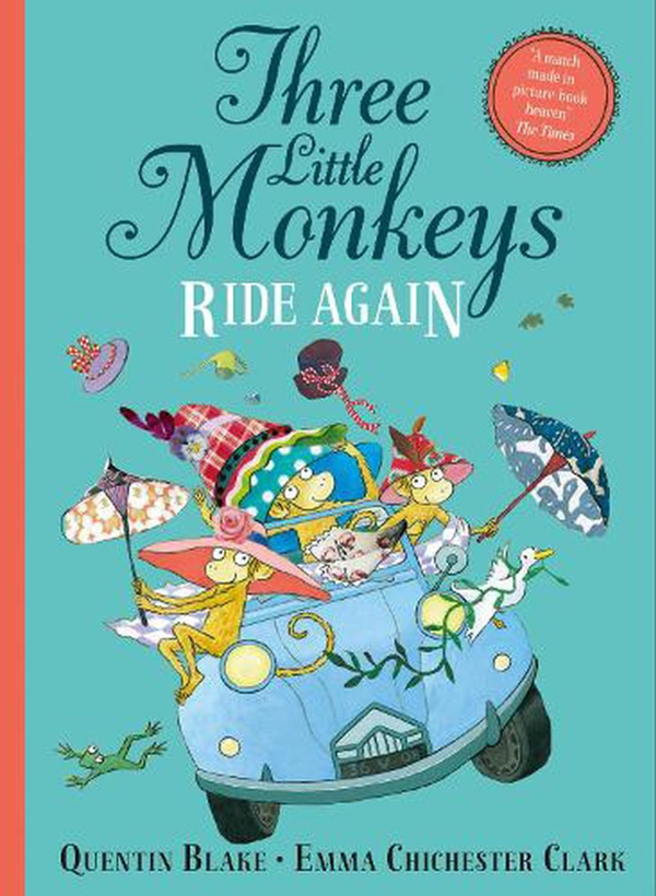 Паперова книга «Three Little Monkeys Ride Again», автор Квентін Блейк - фото №1