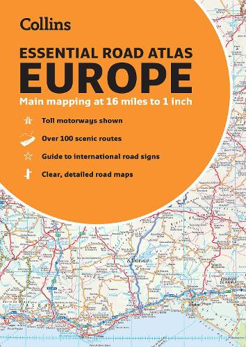 Паперова книга «Collins Essential Road Atlas Europe: A4 Paperback», автор Collins Maps - фото №1