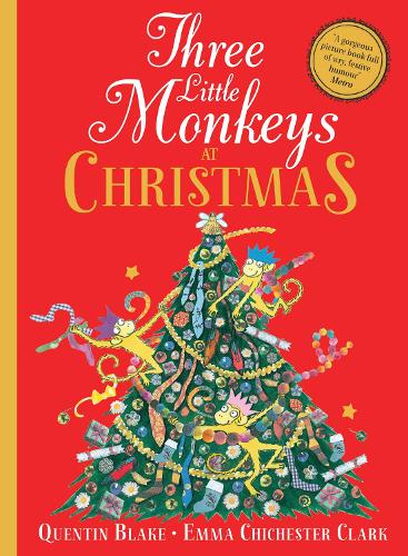 Бумажная книга «Three Little Monkeys at Christmas», автор Квентин Блейк - фото №1