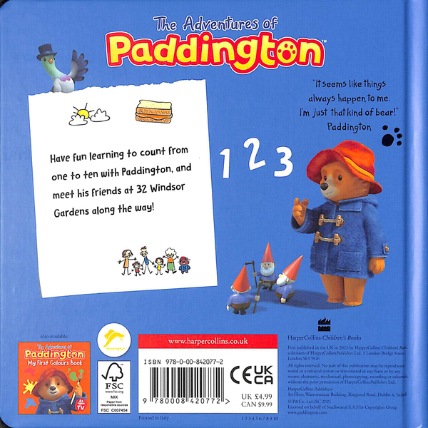 Бумажная книга «The Adventures of Paddington. My First Numbers» - фото №1