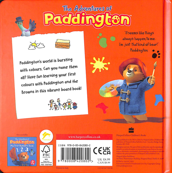[object Object] «The Adventures of Paddington. My First Colours» - фото №2 - миниатюра