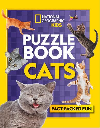 Бумажная книга «Puzzle Book Cats: Brain-Tickling Quizzes, Sudokus, Crosswords and Wordsearches», автор National Geographic Kids - фото №1