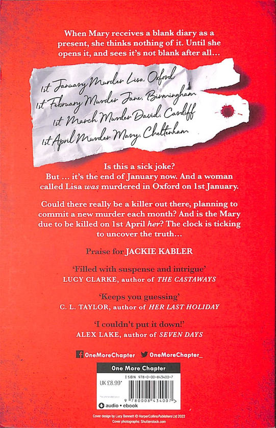 Бумажная книга «The Murder List», автор Джеки Кейблер - фото №1