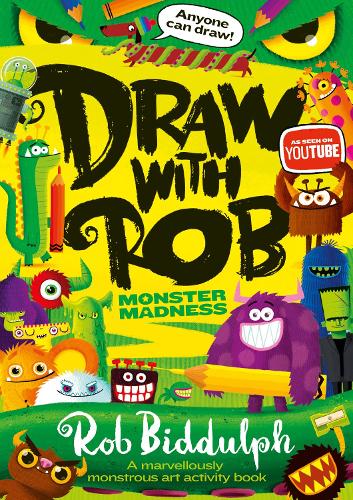 [object Object] «Draw With Rob: Monster Madness», автор Роб Биддульф - фото №1