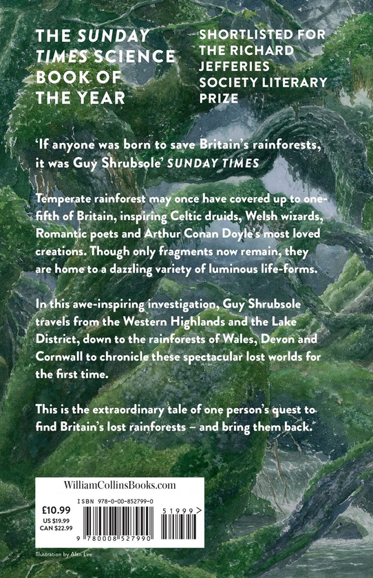 Бумажная книга «The Lost Rainforests of Britain», автор Гай Шрабсоул - фото №1