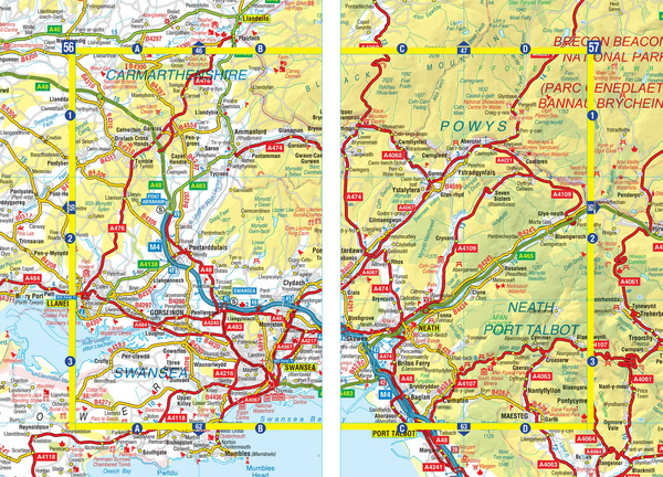 Паперова книга «Wales A-Z Road Atlas» - фото №1