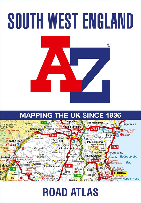 Бумажная книга «South West England A-Z Road Atlas» - фото №1