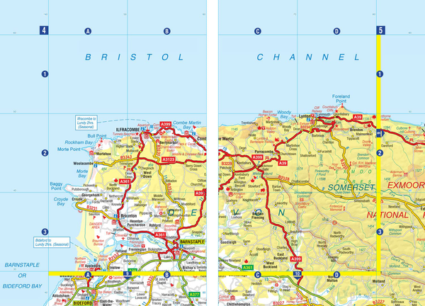 Бумажная книга «South West England A-Z Road Atlas» - фото №1