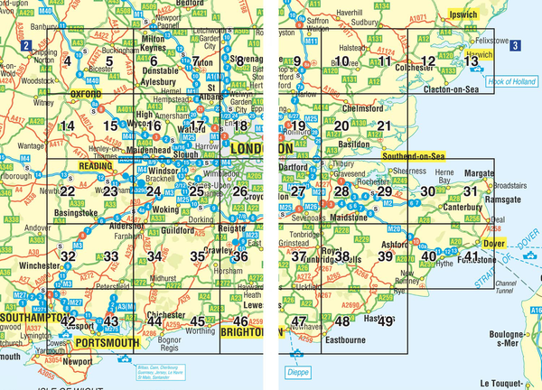 Паперова книга «South East England A-Z Road Atlas» - фото №1