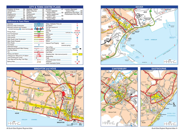 Паперова книга «South East England A-Z Road Atlas» - фото №1