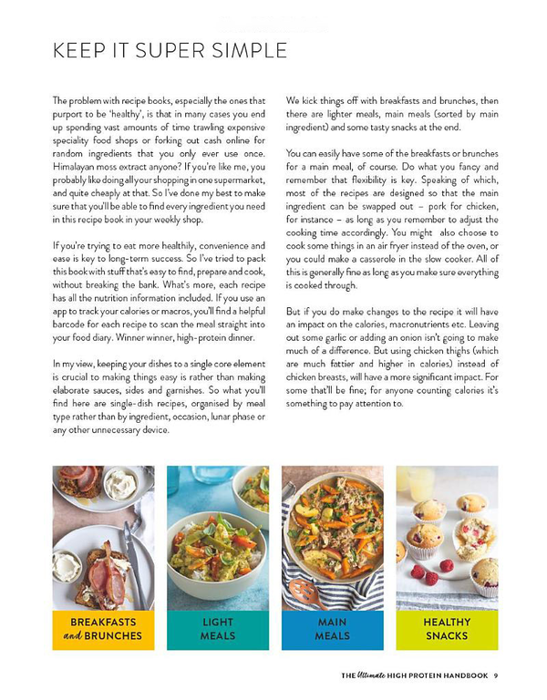 Бумажная книга «The Ultimate High Protein Handbook. 80 delicious, easy recipes for all the family», автор Скотт Бапти - фото №1