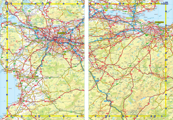 Бумажная книга «Great Britain & Northern Ireland A-Z Road Atlas 2024» - фото №1