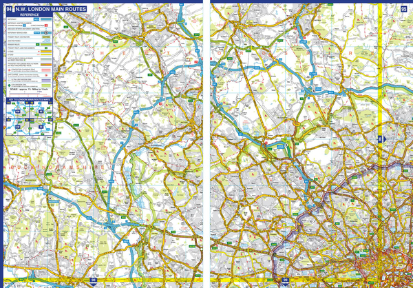 Бумажная книга «Great Britain & Northern Ireland A-Z Road Atlas 2024» - фото №1