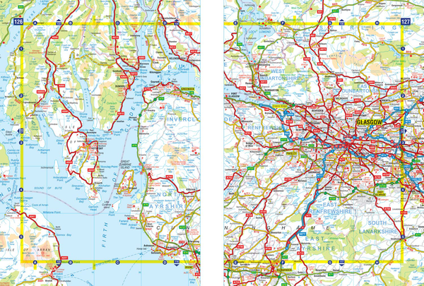 Бумажная книга «Great Britain A-Z Handy Road Atlas 2024» - фото №1