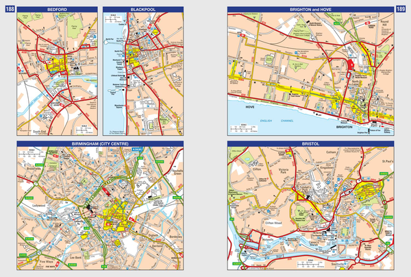 Бумажная книга «Great Britain A-Z Road Atlas 2024» - фото №1