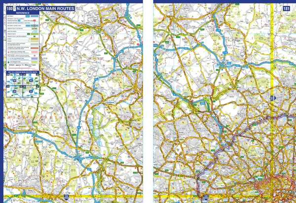 Бумажная книга «Great Britain A-Z Super Scale Road Atlas 2024» - фото №1