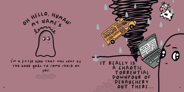 Бумажная книга «Advice from a Blob. How to Find Peace in This Messy Beautiful Chaotic Existence», автор Леннни - фото №1