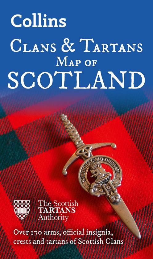 Бумажная книга «Collins Scotland Clans and Tartans Map: Over 170 Arms, Official Insignia, Crests and Tartans of Scottish Clans» - фото №1