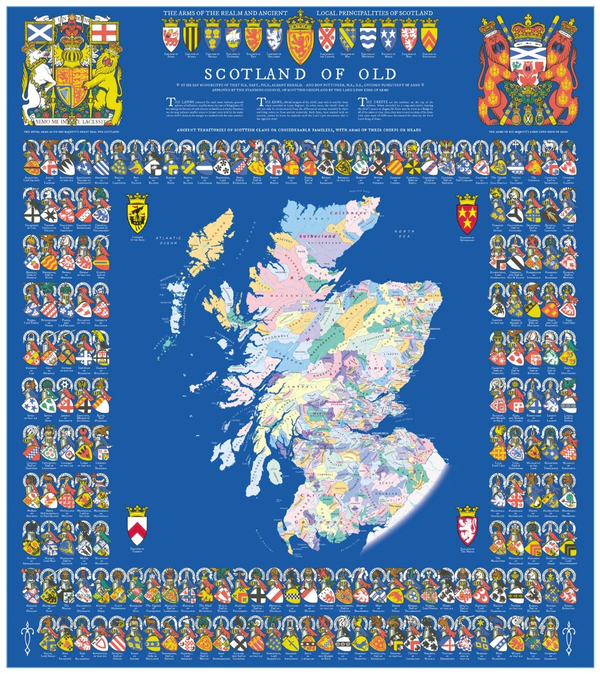 Бумажная книга «Collins Scotland Clans and Tartans Map: Over 170 Arms, Official Insignia, Crests and Tartans of Scottish Clans» - фото №1