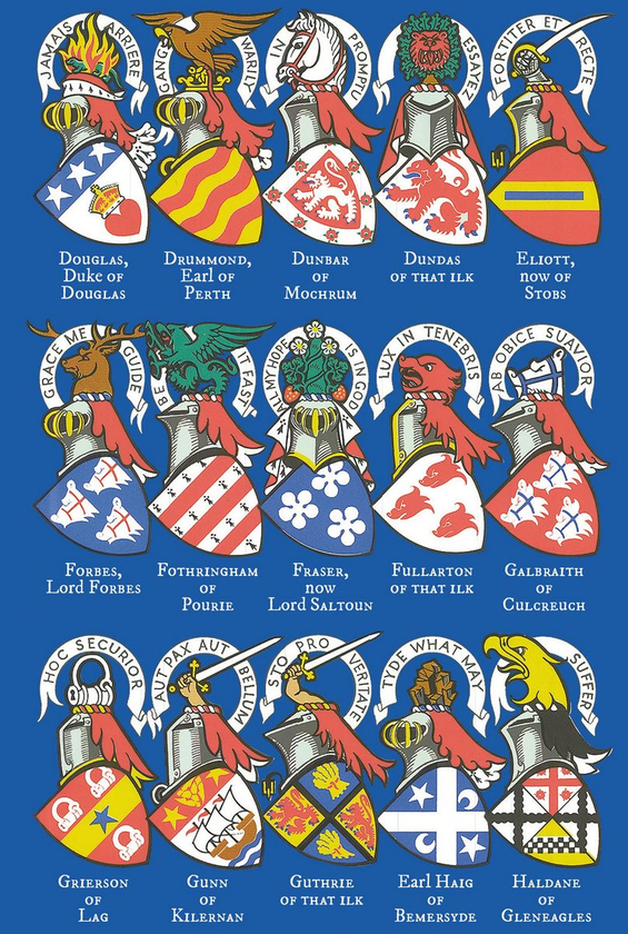 Бумажная книга «Collins Scotland Clans and Tartans Map: Over 170 Arms, Official Insignia, Crests and Tartans of Scottish Clans» - фото №1