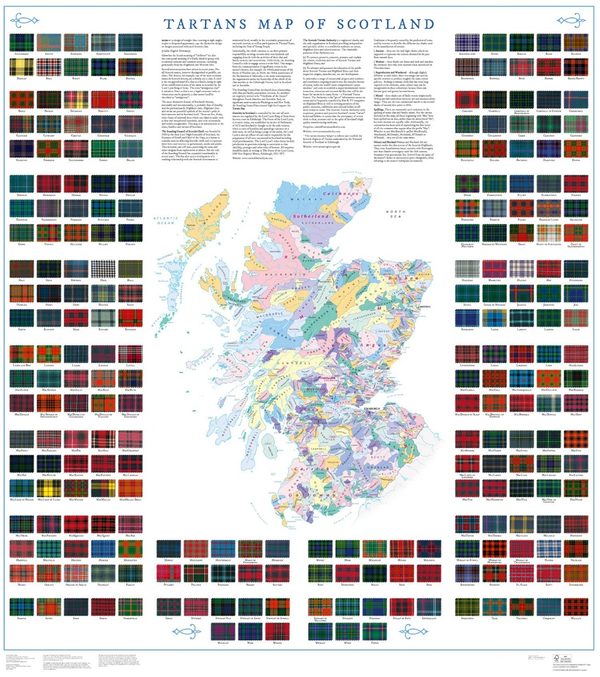 Бумажная книга «Collins Scotland Clans and Tartans Map: Over 170 Arms, Official Insignia, Crests and Tartans of Scottish Clans» - фото №1