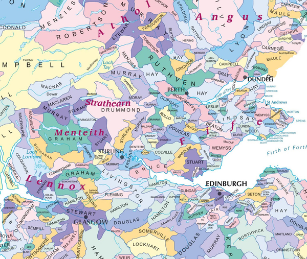 Бумажная книга «Collins Scotland Clans and Tartans Map: Over 170 Arms, Official Insignia, Crests and Tartans of Scottish Clans» - фото №1