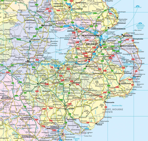 Бумажная книга «2024 Collins Road Map of Ireland. Folded Road Map» - фото №1