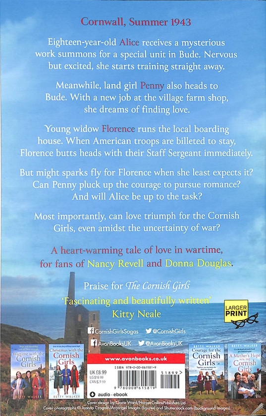 Паперова книга «A Wedding for the Cornish Girls», автор Бетті Уокер - фото №1