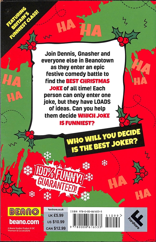 Паперова книга «Beano Christmas Joke Book», автор Beano Studios - фото №1