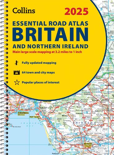Бумажная книга «2025 Collins Essential Road Atlas Britain and Northern Ireland: A4 Spiral», автор Collins Maps - фото №1