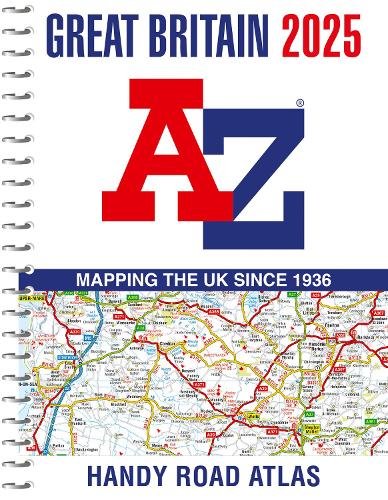 Бумажная книга «Great Britain A-Z Handy Road Atlas 2025 (A5 Spiral)», автор A-Z Maps - фото №1