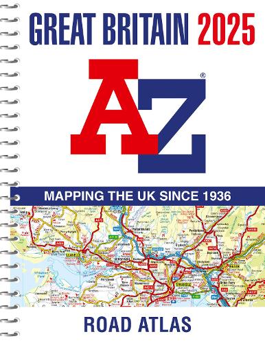 Паперова книга «Great Britain A-Z Road Atlas 2025 (A4 Spiral)», автор A-Z Maps - фото №1