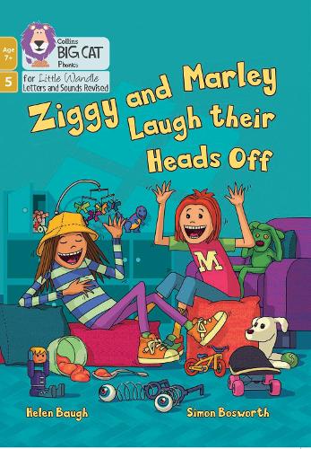 Бумажная книга «Ziggy and Marley Laugh Their Heads Off: Phase 5 Set 4», автор Хелен Бау - фото №1