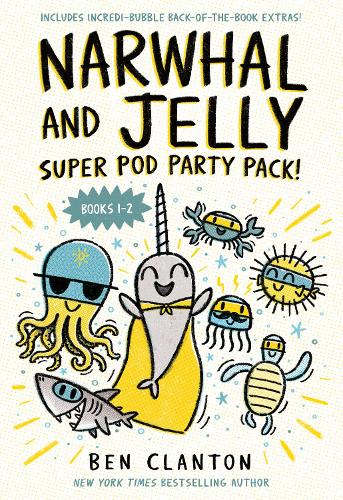 Паперова книга «Narwhal and Jelly: Super Pod Party Pack!», автор Бен Клентон - фото №1
