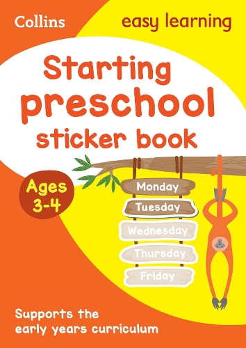 Паперова книга «Starting preschool Sticker Book Ages 3-4», автор Collins Easy Learning - фото №1