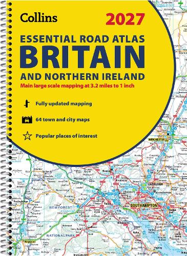 Бумажная книга «2027 Collins Essential Road Atlas Britain and Northern Ireland (A4 Spiral): Easy to Read, Updated Mapping», автор Collins Maps - фото №1