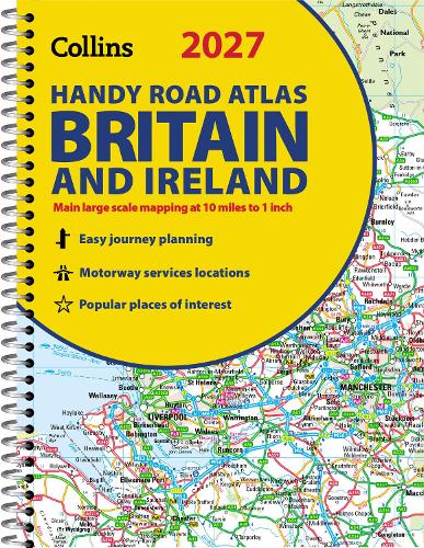Бумажная книга «2027 Collins Handy Road Atlas Britain and Ireland: A5 Spiral», автор Collins Maps - фото №1