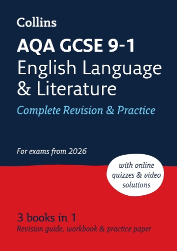 Бумажная книга «AQA GCSE 9-1 English Language and Literature Complete Revision & Practice: Ideal for the 2027 and 2028 Exams Includes Online Edition, Quizzes and Video Solutions», автор Collins GCSE - фото №1
