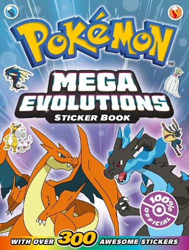 Бумажная книга «Pokémon Mega Evolutions Sticker Book», автор Покемоны - фото №1